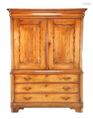 Oak Biedermeier cabinet