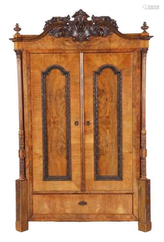 Mahogany veneer cabinet