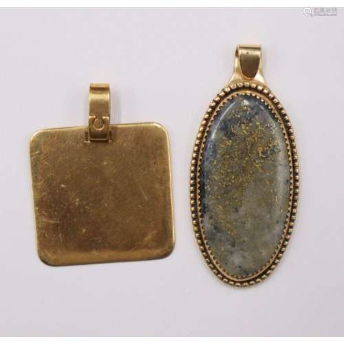 JEWELRY. 14kt and 18kt Gold Pendants.