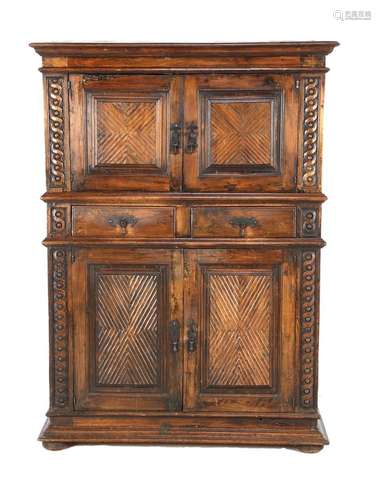 Oak 2-piece cabinet