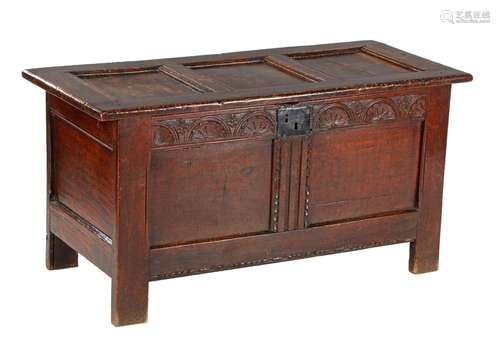 Antique oak blanket chest