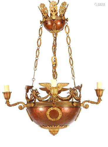 Copper hanging lamp