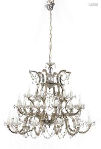 Crystal 30-light chandelier