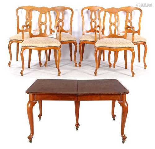 Coulisse table + 6 chairs