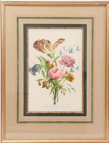 French color lithograph