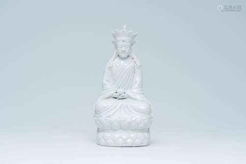 A Chinese blanc de Chine figure of Doumu, seal mark, 19th/20...