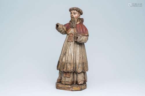 A polychromed wood sculpture of Blessed Gerard, founder of t...