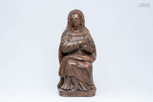 A Flemish carved wood our Lady of Sorrows, 16th/17th C.<br /...
