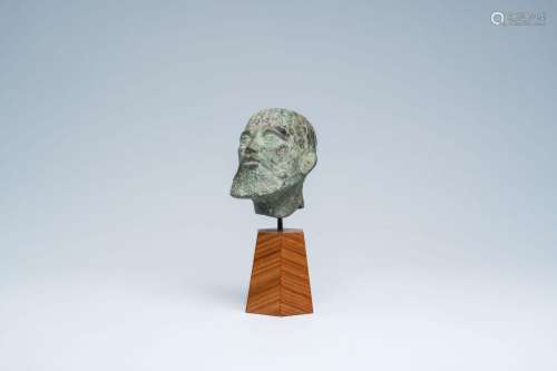 A bronze head of a bearded man after the Antique, probably G...