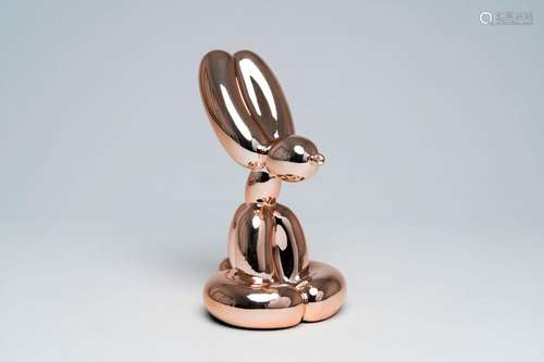 Jeff Koons (1955, after): 'Rose gold balloon dog', resine, e...