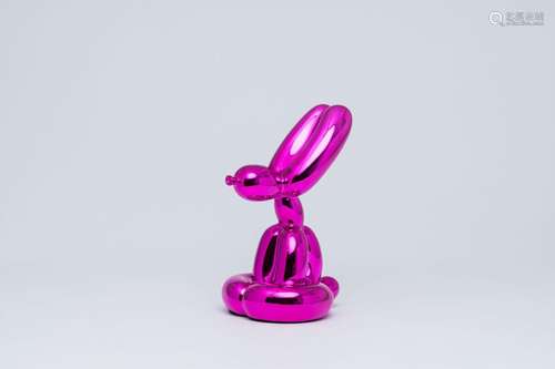 Jeff Koons (1955, after): 'Magenta Balloon Rabbit', resine, ...