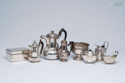 A varied collection of silver items, various origins, 19th/2...