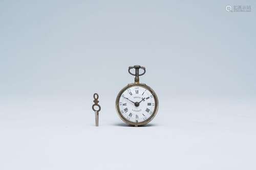 An English gilt silver openworked 'repeater' pocket watch, R...