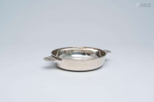 A Colombian silver bowl with handles, maker's mark 'ATN', Bo...