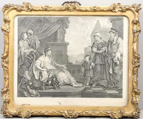 WILLIAM HOGARTH (1697-1764). After. MOSES BROUGHT TO PHARAOH...