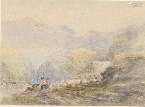 THOMAS BAKER OF LEAMINGTON (1809-1864). VIEW IN WALES.
