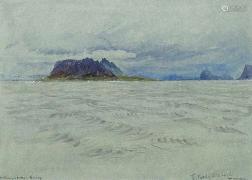 ALBERT GOODWIN , RWS (1845-1932). ON THE WAY TO MOLDE, NORWA...