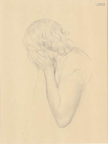 GEORGE FREDERICK WATTS, OM, RA (1817-1904). STUDY OF A GIRL ...