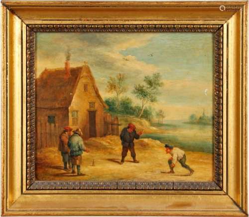 DAVID TENIERS THE YOUNGER (1610-1690). Follower of. PEASANTS...