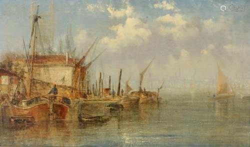 ALFRED POLLENTINE (1836-1890). His circle. HORSEFERRY WHARF,...