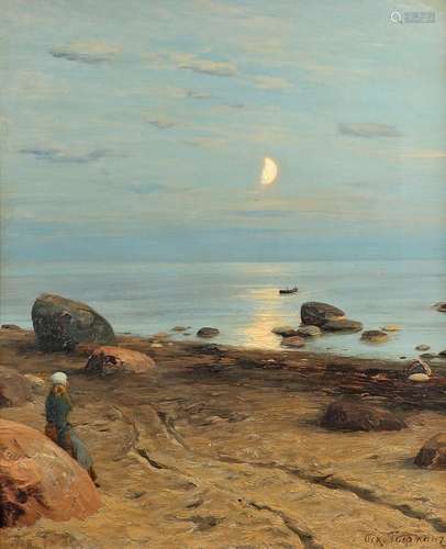 OSKAR ADOLFOVITCH HOFFMANN (RUSSIAN, 1851-1912). MOONLIGHT O...