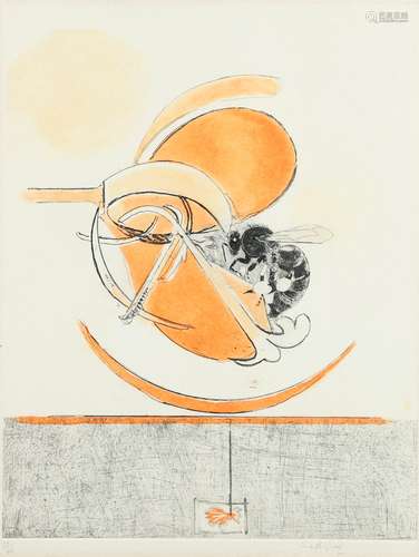 GRAHAM SUTHERLAND, OM, RA (1903-1980). BEE AND FLOWER (from ...