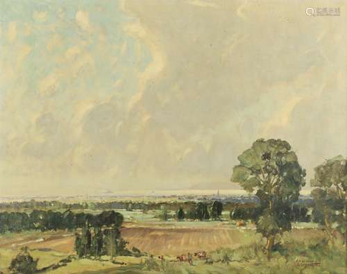 GODWIN BENNETT (1888-1950). ABOVE CHICHESTER, SUSSEX.