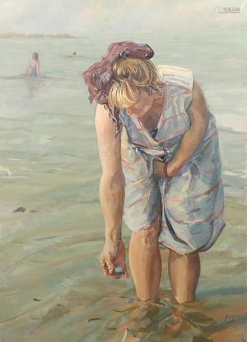 PENELOPE MILNER (CONTEMPORARY). FINDING SEA SHELLS. (d)