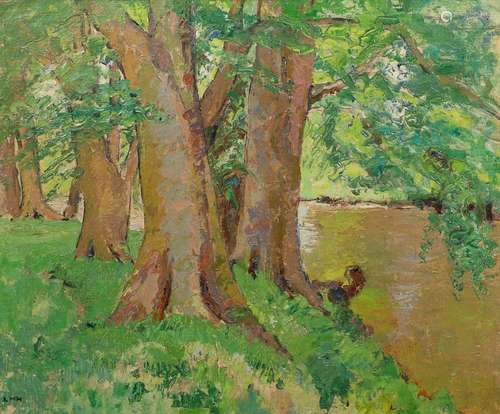 LETITIA MARION HAMILTON (1878-1964). THE LIFFEY AT CELBRIDGE...