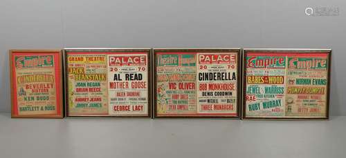 VINTAGE THEATRE POSTERS - EMPIRE LIVERPOOL, NOTTINGHAM, NEWC...