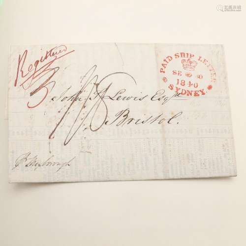 STAMP COLLECTION - INCLUDING EARLY AUSTRALIA POSTAL COVER, G...
