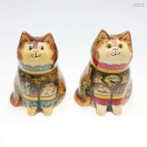 JOAN & DAVID BE BETHEL - RYE POTTERY CATS.