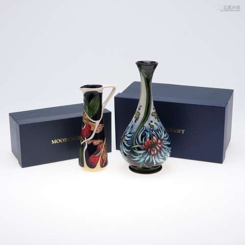 LARGE MODERN MOORCROFT VASE SILENT SOUNDS & MOORCROFT JU...