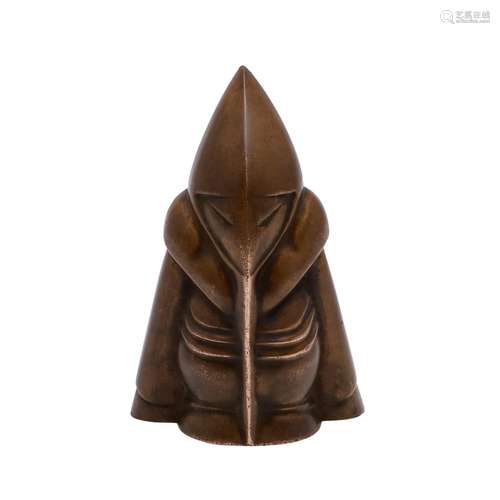 AFTER PHILIPPE DRUILLET (B 1944) - FRENCH BRONZE FIGURE LITA...