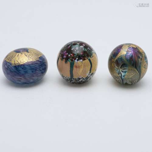 JONATHAN HARRIS - GLASS PAPERWEIGHTS.