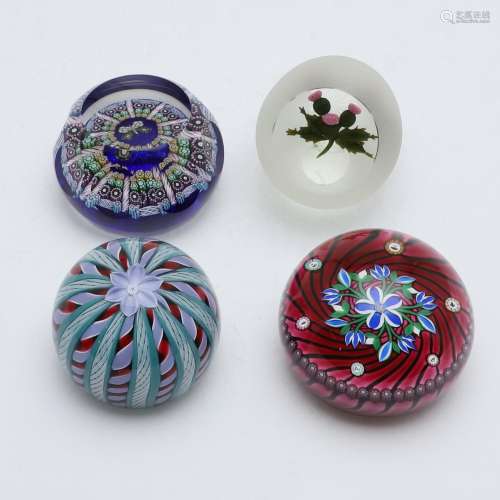 PERTHSHIRE GLASS PAPERWEIGHTS.