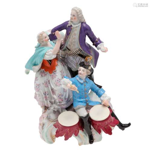 MEISSEN PORCELAIN FIGURE GROUP.