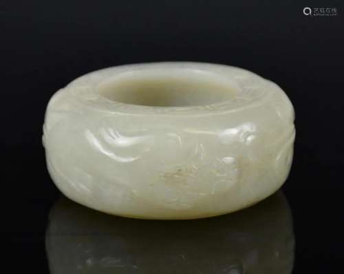 A Celadon Jade Water Pot Qing