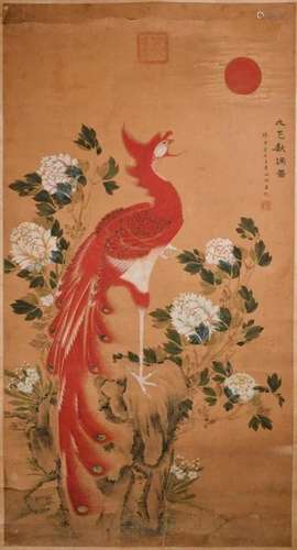 After Lv Ji(1439-1505) Phoenix & Peonies