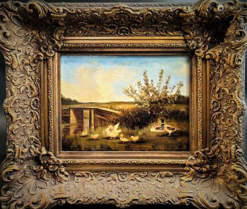 二十世纪早期 法国田园风景油画