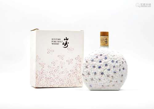 1990年 山崎12年 金花标「大阪花博会纪念樱花瓶」