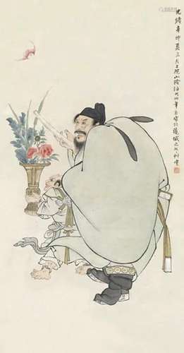 任伯年 辛卯（1891）年作 天官赐福 立轴