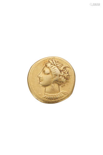 公元前5-4世纪 古希腊帝国 女神金币