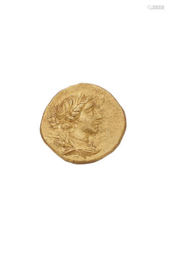 公元前5-4世纪 古希腊帝国 月亮女神金币