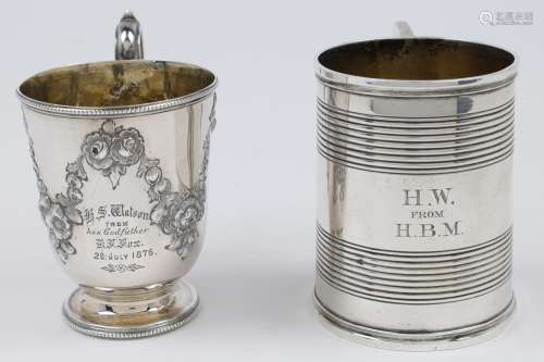 A Victorian silver cup, Sheffield, 1867, Martin, Hall & ...