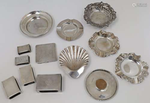 A group of silver, and white metal, to include: a Victorian ...