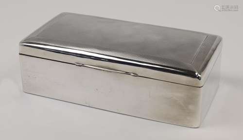 A silver cigarette box, Chester, 1917, Cohen & Charles, ...