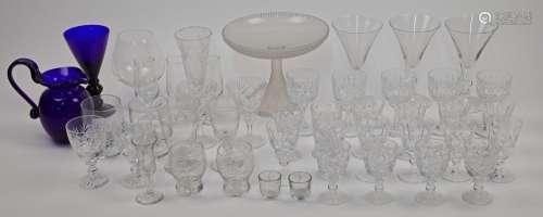 A large quantity of glassware, late 19th-20th century, to in...
