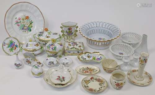 A quantity of Herend porcelain collectibles, 20th century, t...