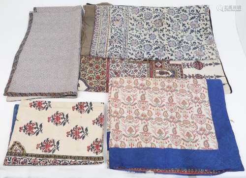 Five Katam Kari textile panels, Indian for the Persian marke...